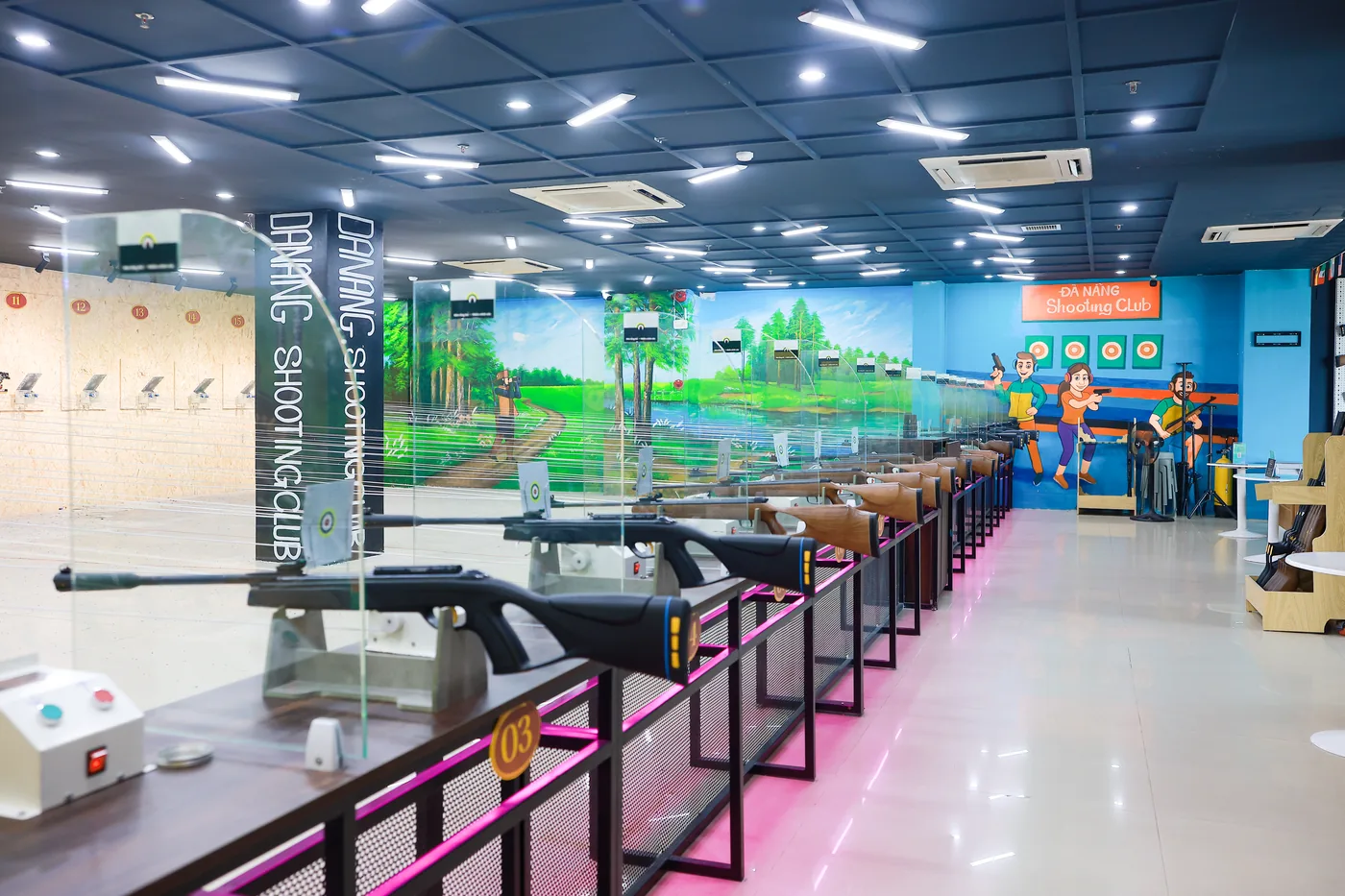 Indoor shooting hall